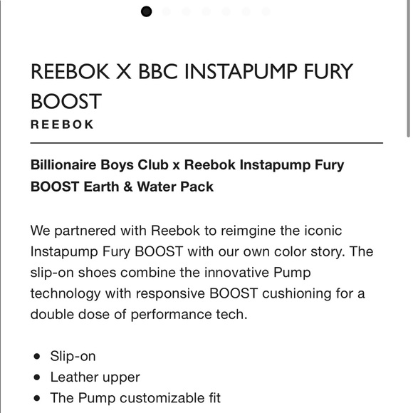 REEBOK X BBC INSTAPUMP FURY BOOST Wm 5.5 men 6.5 - Picture 4 of 14